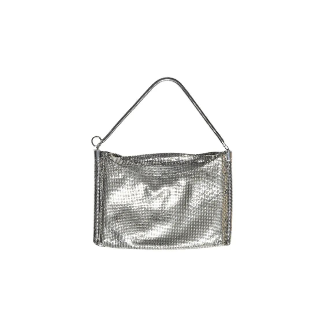 Paco Rabanne Crossbody bags Chainmail Handheld Pouch With Adjustable Snake Cha in grijs
