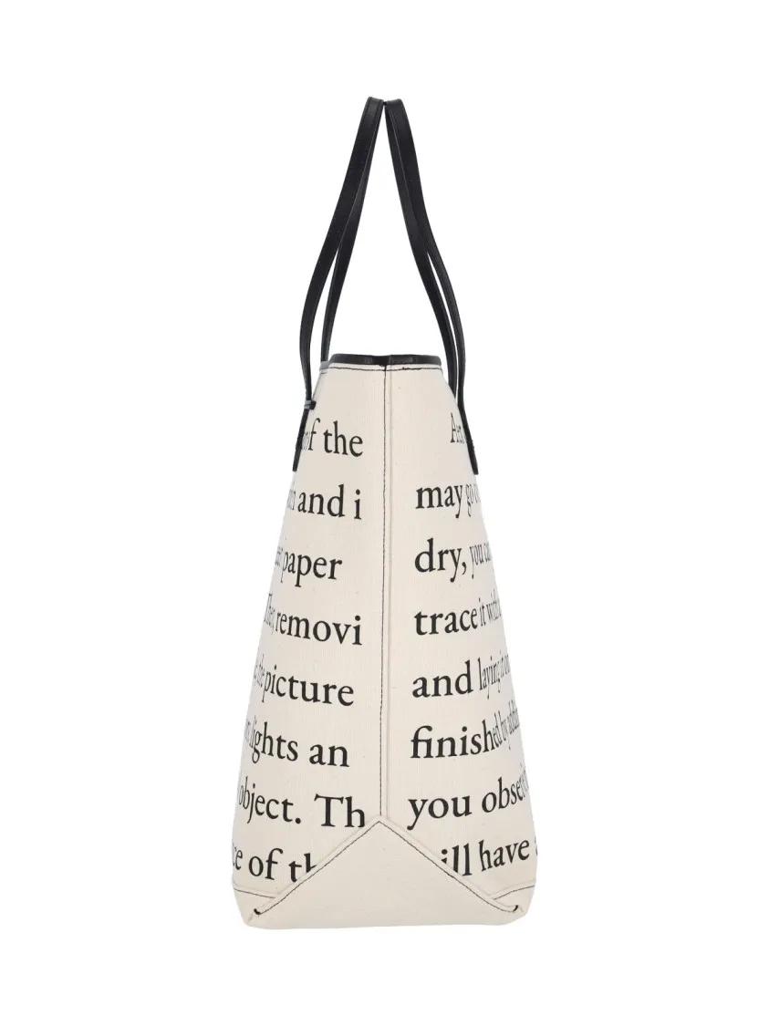 J.W.Anderson Shoppers & Totes Structured Tote Bag With Contrasting Black Trim in zwart