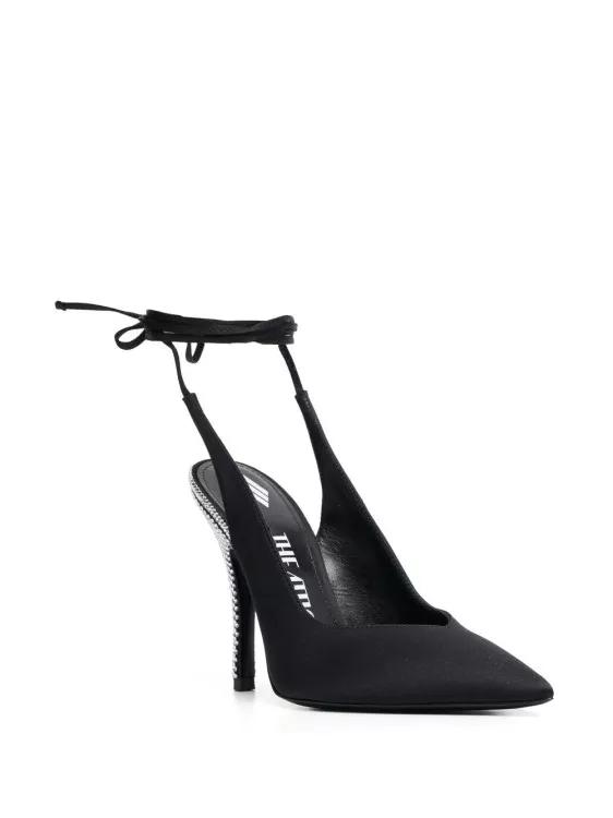 Thumbnail - The Attico Hohe Schuhe - Venus 110Mm Tie-Ankle Pumps - Gr. 37,5 (EU) - in Schwarz - für Damen