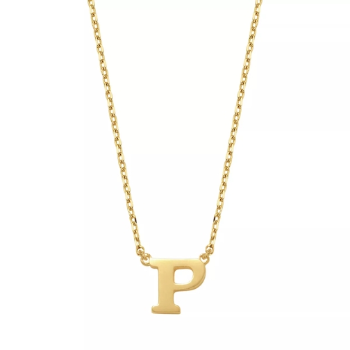 Isabel Bernard Mittellange Halskette Le Marais Chloé 14 Karat Initial Necklace Letter P Gold