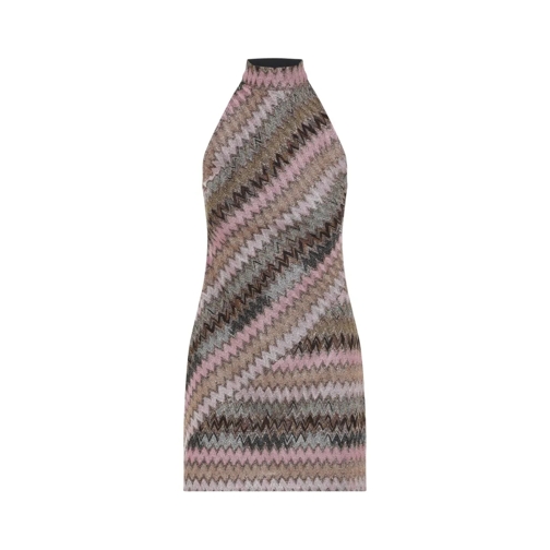 Missoni Mini Jurken Sleeveless Pink Mini Dress Multicolor