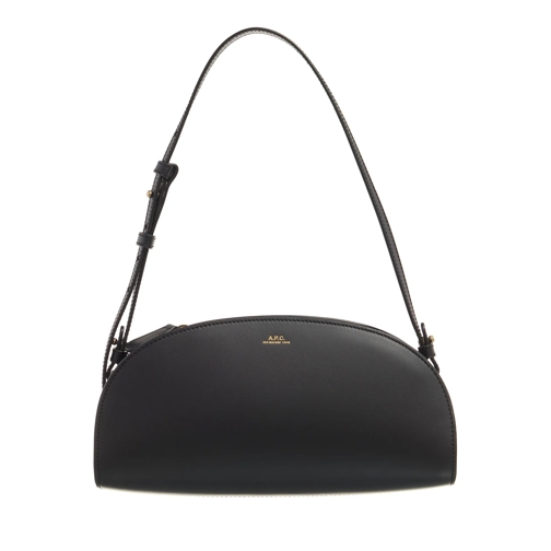 A.P.C. Shoulder Bag Sac Demi-Lune Baguette Black