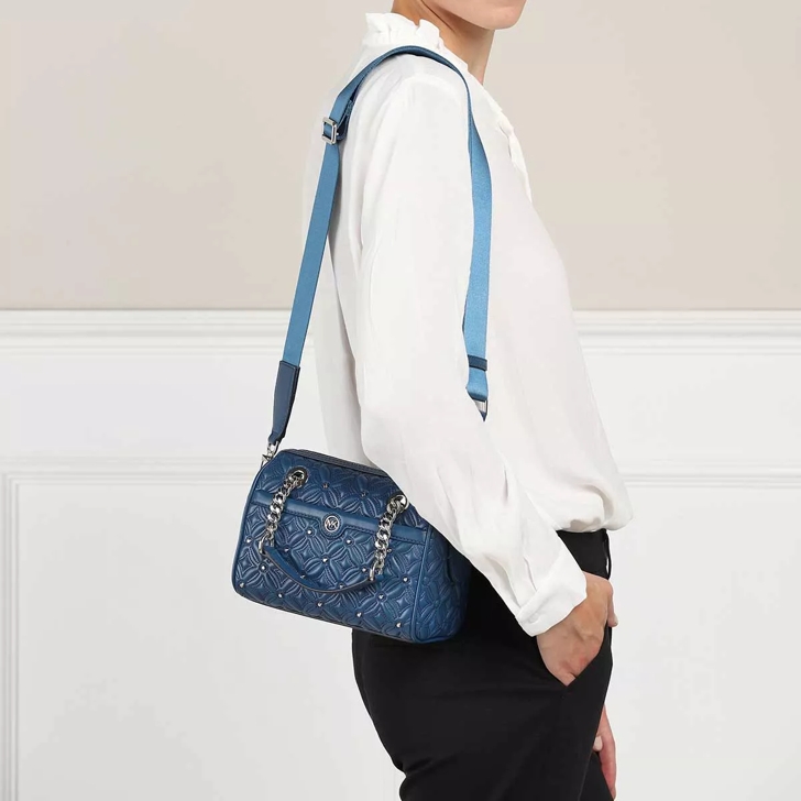 Michael kors blue sling bag sales