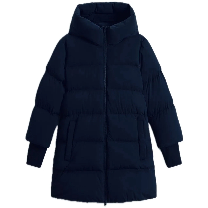 Woolrich Doudoune Cloud Madison Coat Melton Blue blau