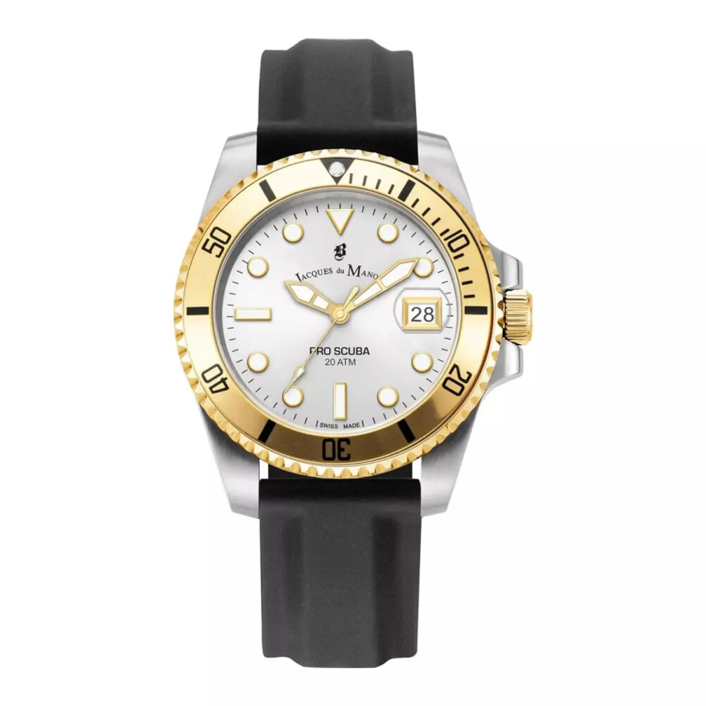 Jacques du Manoir Jacques du Manoir Pro Scuba Herrenuhr JWG02706 Silber farbend QuarzUhr