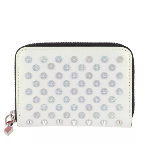 Christian Louboutin Panettone Coin Purse Leather White Plånbok med dragkedja