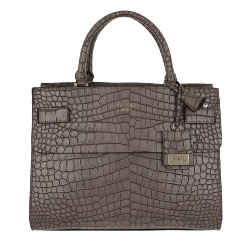 Guess Cate Satchel Bag Taupe Tote