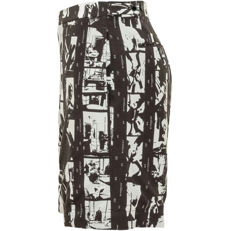Givenchy Shorts Shorts con Stampa Fotografica schwarz(Image 3)