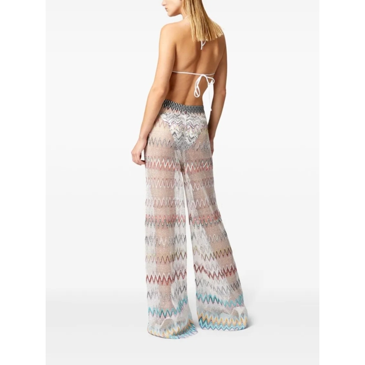 パンツ Missoni Wide-Leg Pants With Vibrant Zigzag Pattern Missoni Wide-Leg Pants With Vibrant Zigzag Pattern Multicolor
