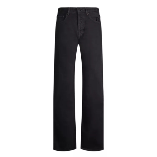Jacquemus Black Cotton Straight-Leg Jeans Black Jeans a gamba dritta