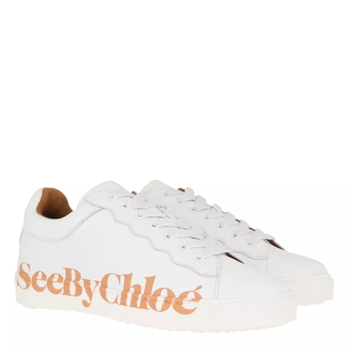 See By Chloé Sneakers Leather White/Rose lage-top sneaker