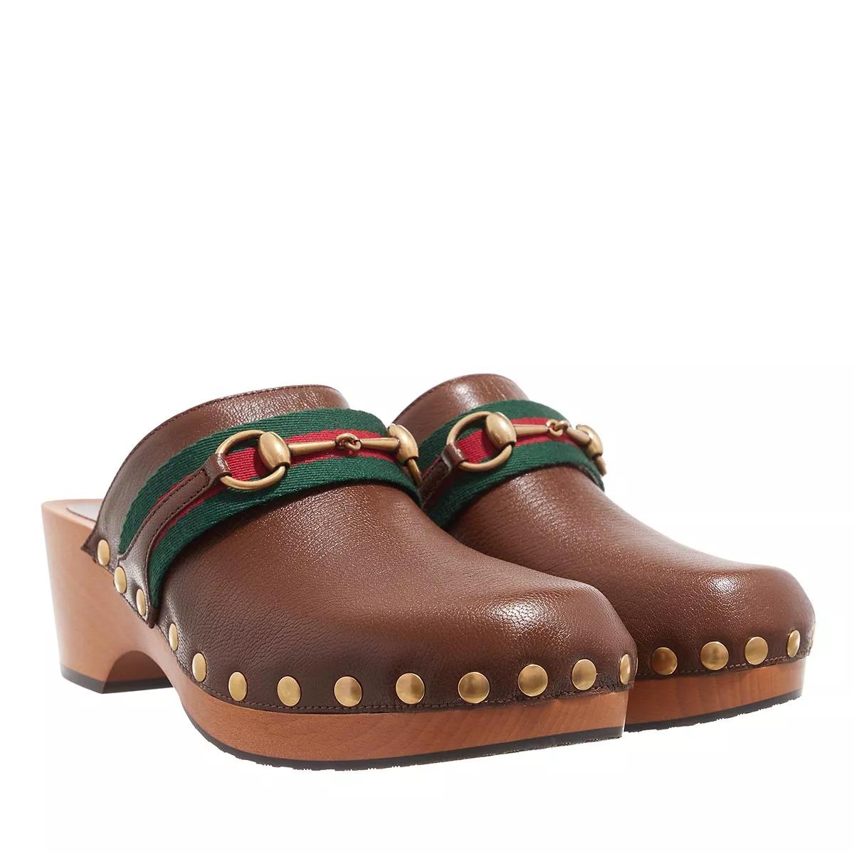 Gucci Horsebit Clogs Brown Sugar Mule