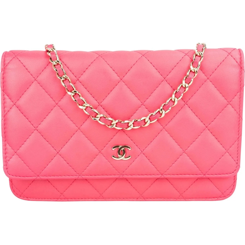 Chanel Tote Chanel Quilted Lambskin Wallet On Chain Crossbody  rot