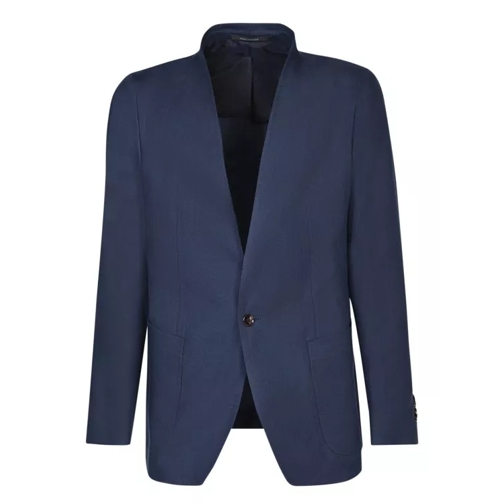 Tagliatore Linen Jacket Blue 