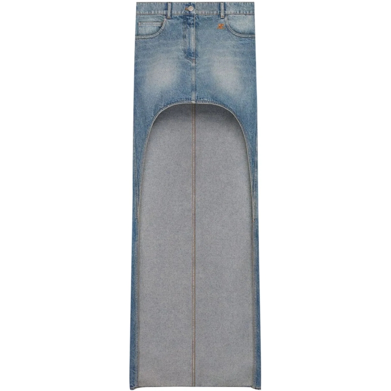 Courrèges Midirock Skirts Blue blau