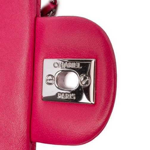 Chanel Sac à bandoulière 2014 Extra Mini Rectangular Classic Lambskin Flap rose (Image 12)