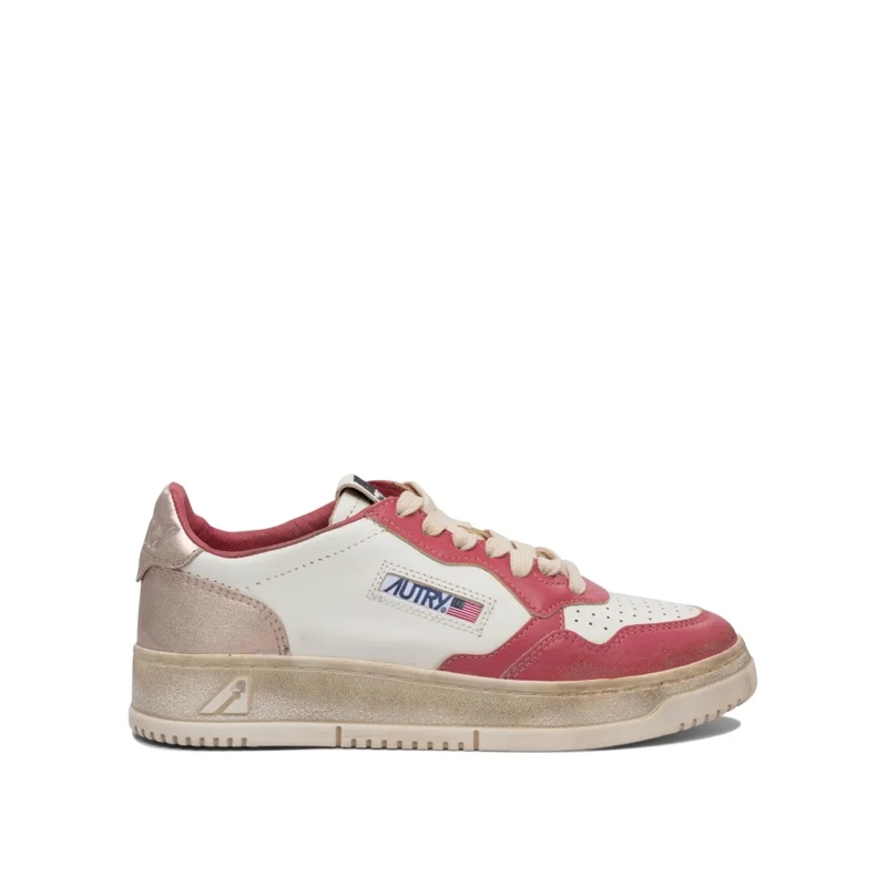 Autry International Sneaker basse Low-Top Sneakers With Smooth Leather And Suede Pan Neutrals