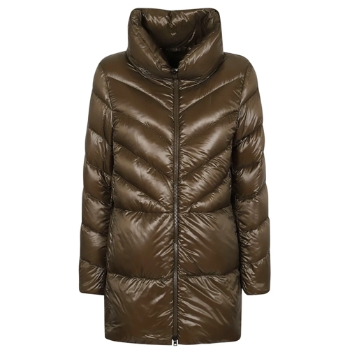 Herno Übergangsjacke A-Shape Down Jacket With V-Shaped Quilts Green