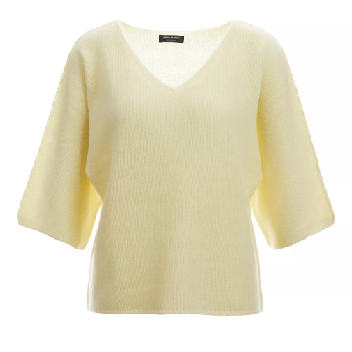 S.Marlon V-Pullover sehr weit, loose knitting 501 vanille Maglia in cachemire