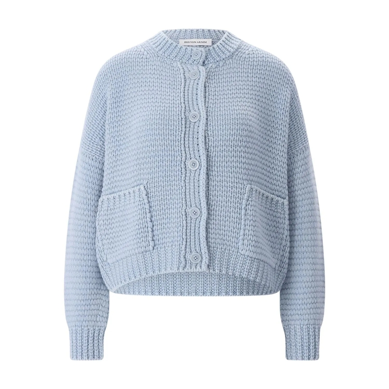 Iris von Arnim Strickjacke Strickjacke Marjorie blau