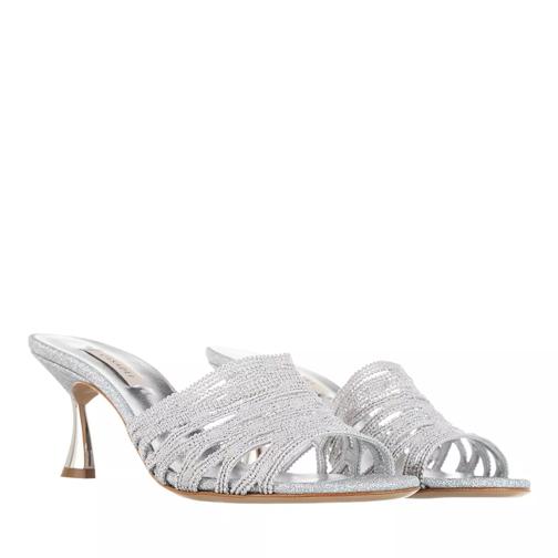 Casadei Sandalo Pellame City Light Argento Mule