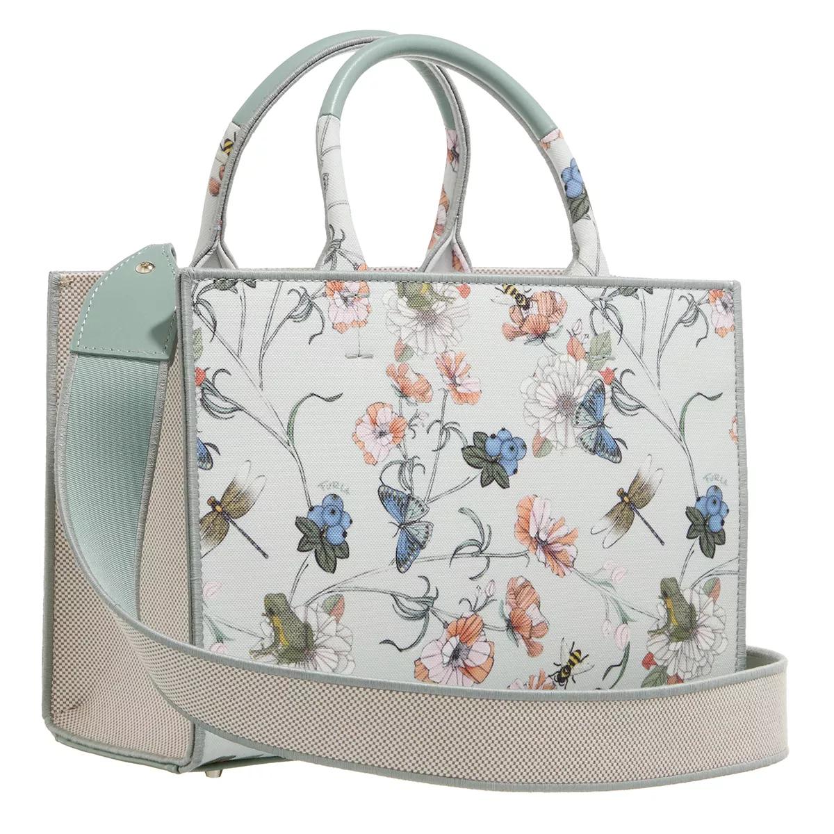 Furla Elegante Bloemen Canvas Tas Multicolor Dames