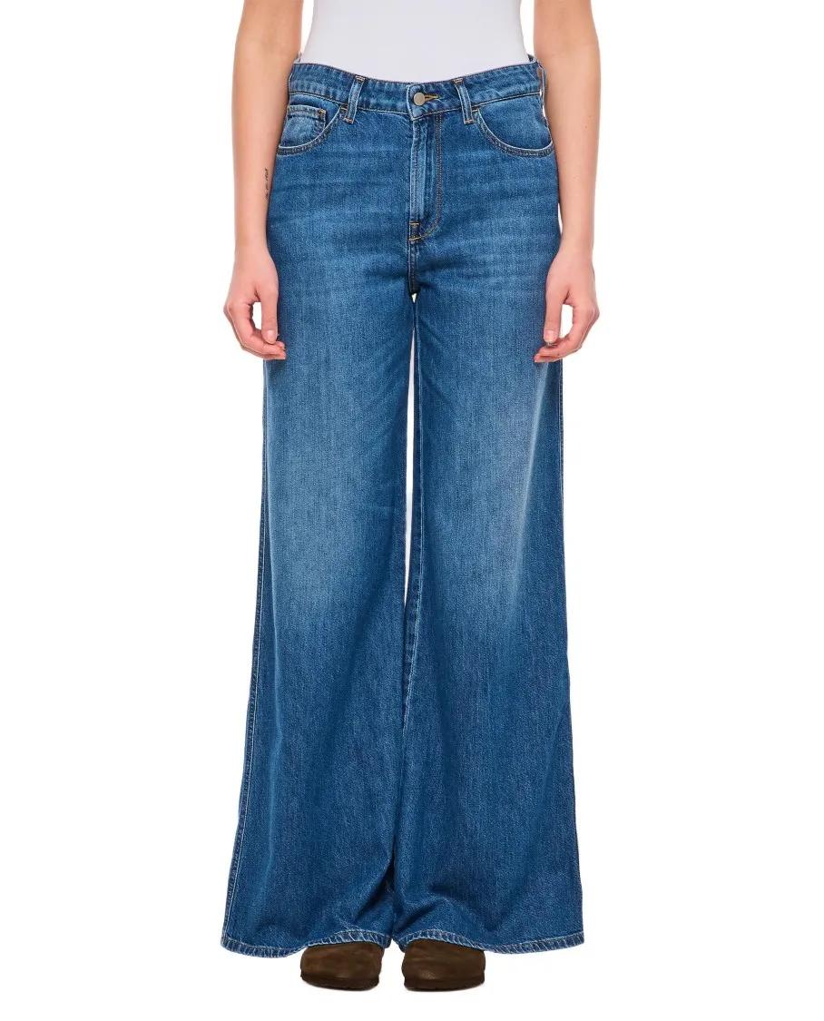 Thumbnail - 3X1 - Wide-Leg 5-Pocket Denim Jeans - Größe 25 - blau