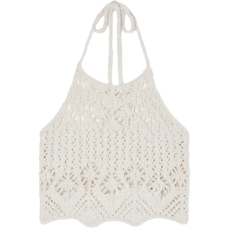 Alanui Top Top Cream weiß