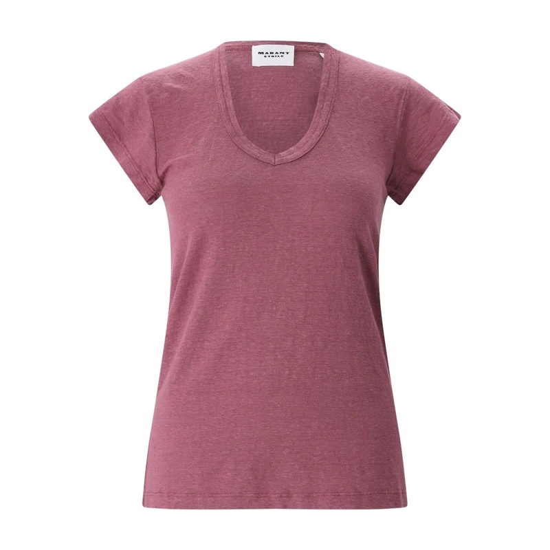 Isabel Marant Hemd T-Shirt Zankou aus Leinen Lila