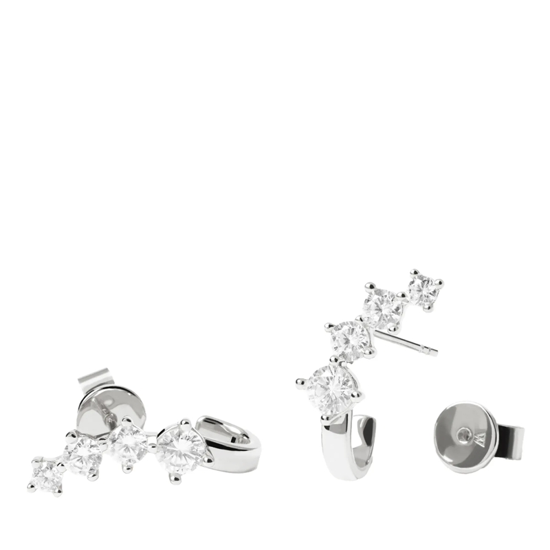 PDPAOLA Mittellange Halskette 925er Sterlingsilber Schmuck-Set silber(Image 4)