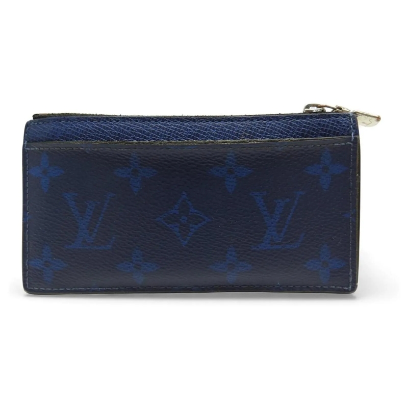 Louis Vuitton Geldbörse MÃœNZBEUTEL LOUIS VUITTON M30270 AUS TAIGARAMA-LEI blau