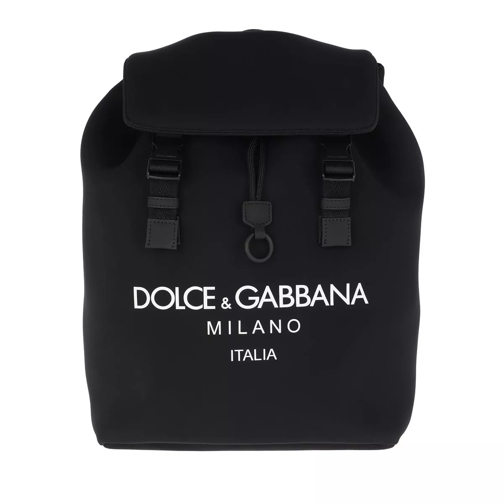 Dolce&Gabbana Logo Backpack Neoprene Black Backpack
