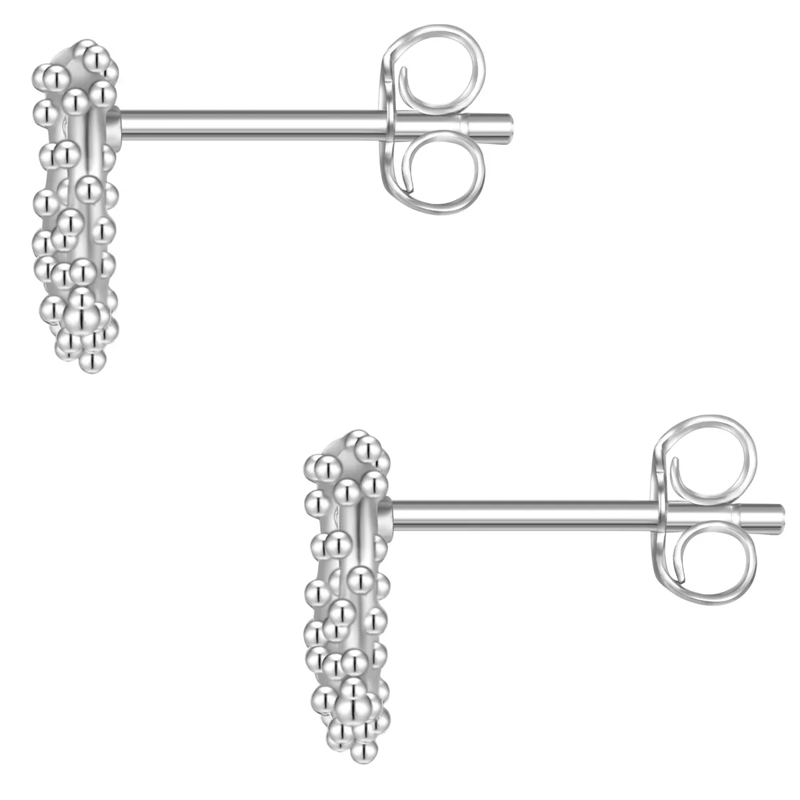 Glanzstücke München Ohrstecker Sterling Silber Ohrstecker Herz-Breze silber(Image 4)