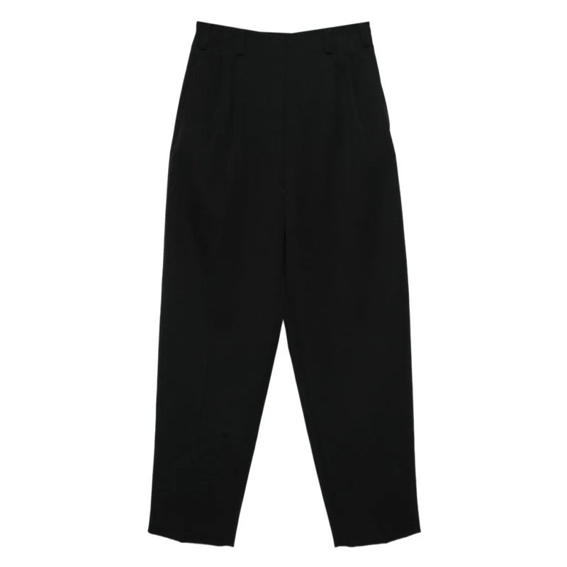 Givenchy  High Waist Wide-Leg Trousers With Zipper Detail Black