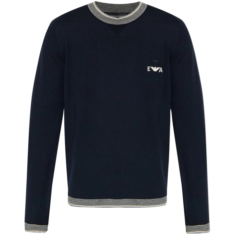 Emporio Armani  Sweaters Blue blau