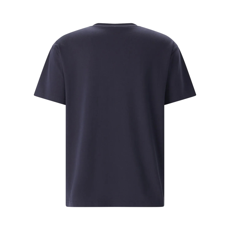 Givenchy T-Shirt Black Crew Neck T-Shirt With Patch Detail Blue(Image 5)