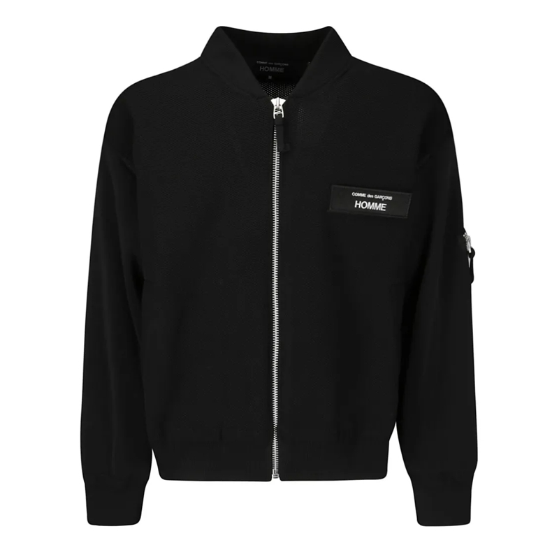 Comme des Garcons Bomberjacke Short Black Bomber Jacket Black