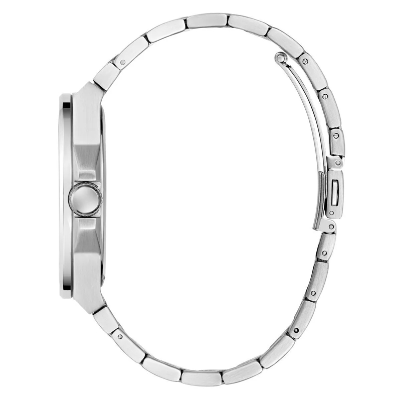 Guess Quarzuhr Quarz-Analoguhr Vinyl silber(Image 6)