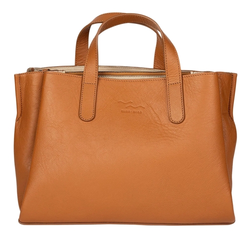 mine mina Fourre-tout MADITA – unsere eckige Handtasche. Cognac