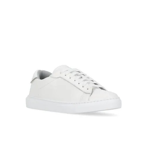 Fabiana Filippi White Pebbled Leather Sneakers White Low-Top Sneaker