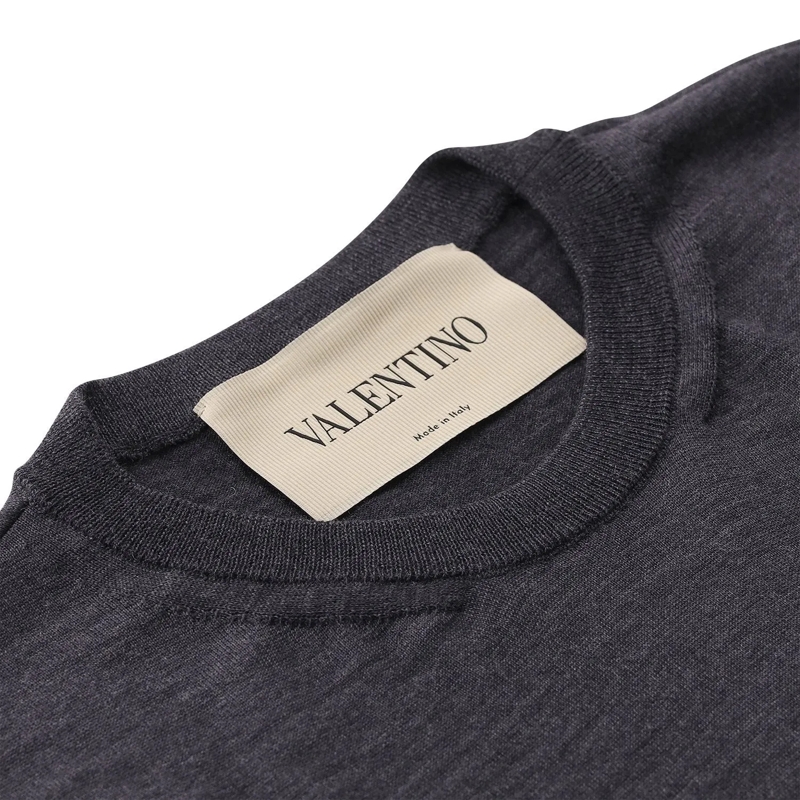 Valentino Garavani T-Shirt T-Shirt aus Schurwolle grau(Image 3)