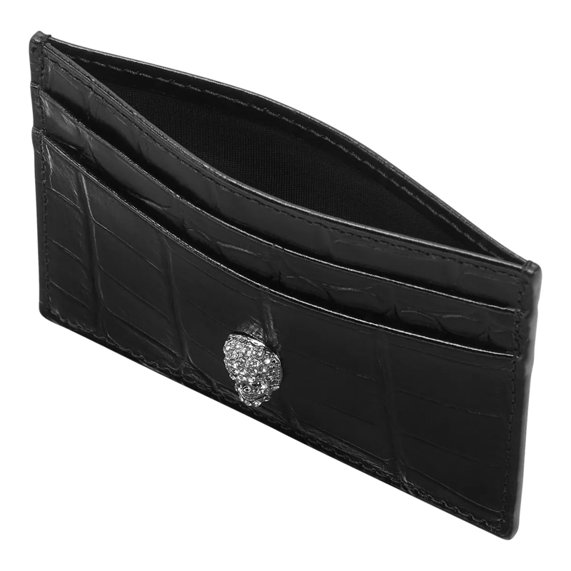 Philipp Plein Geldbörse Inhaber Von Kreditkarten Skull Crocco Print schwarz(Image 4)