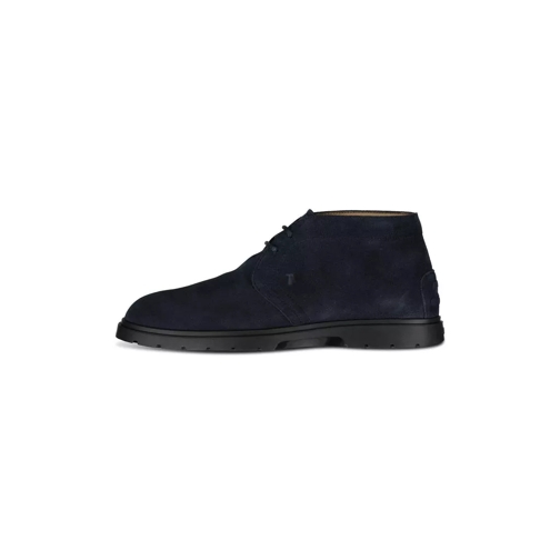 Tod's Desert Boots aus Veloursleder Dunkelblau sneaker basse