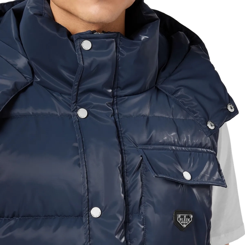 Philipp Plein Weste Daunenweste dunkel-blau