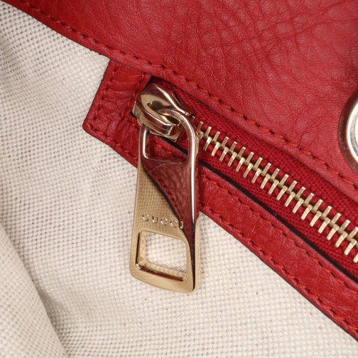 Gucci Sac à provisions 2016-2024 Medium Calfskin Bamboo Shopper Satchel rot (Image 10)