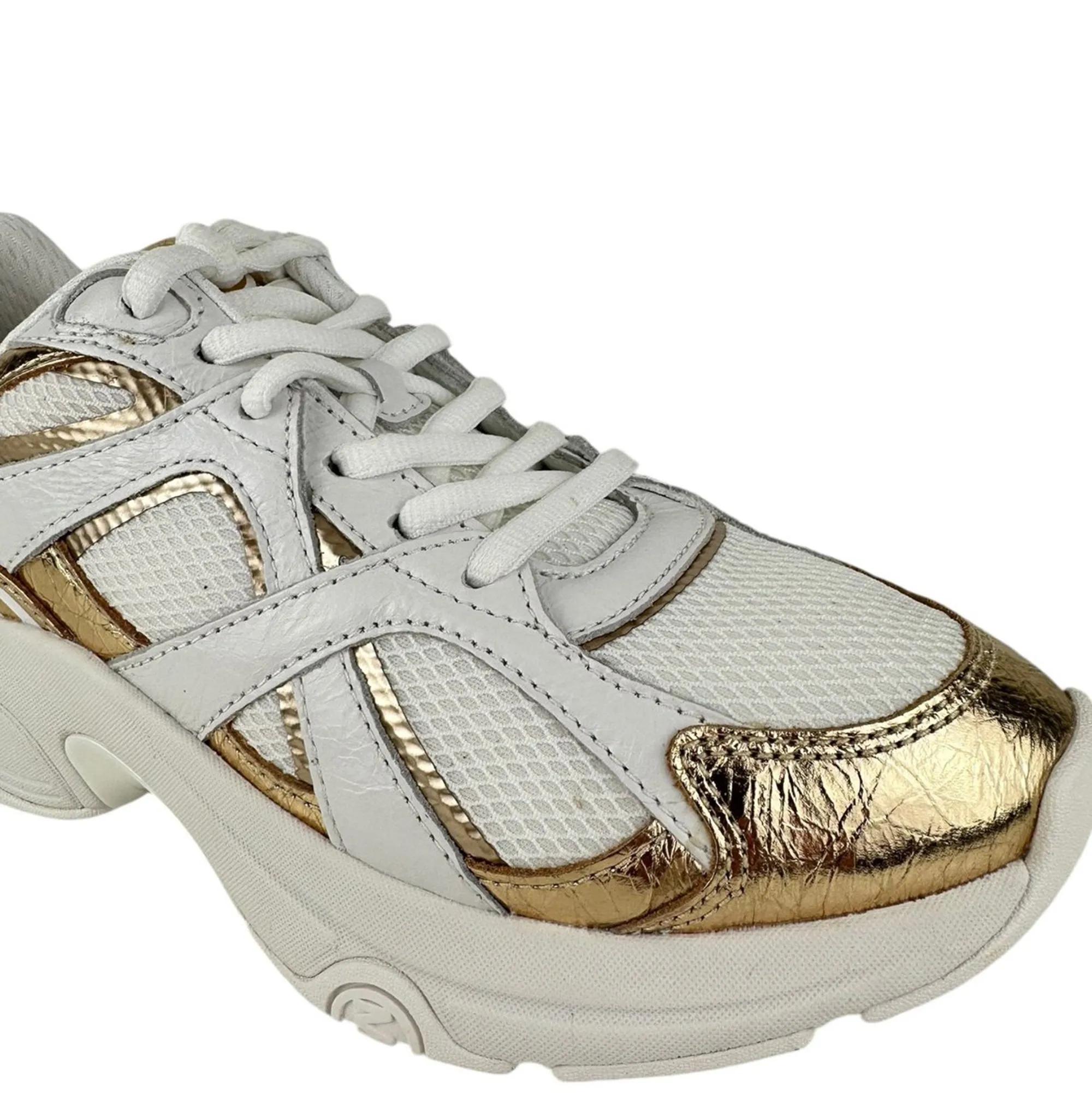 Michael Kors Sneakers Dames Sneakers Wit 43R5LEFS1M 740 Leo in wit