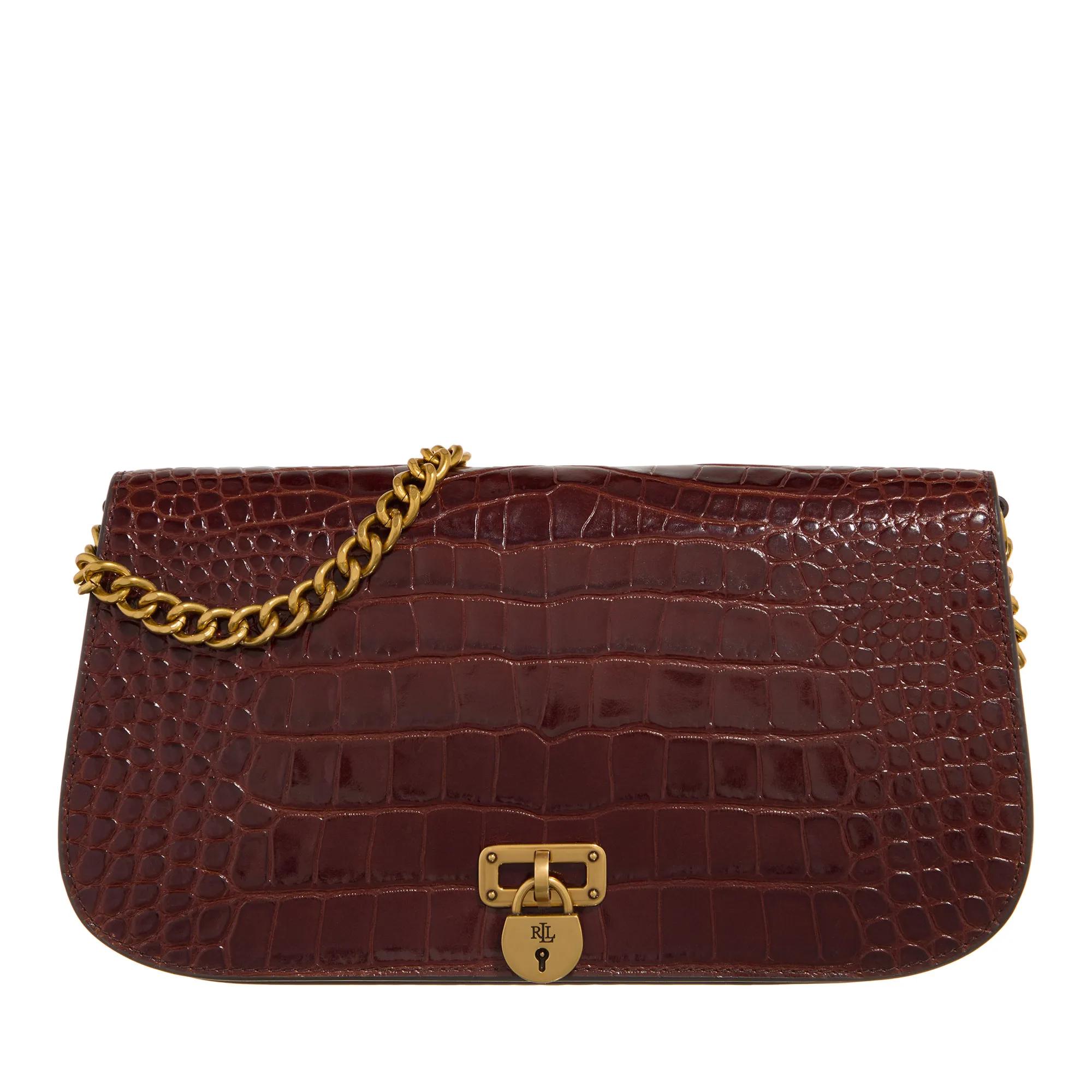 Lauren Ralph Lauren Tanner Shoulder Bag Medium Dark Mahogany Sac