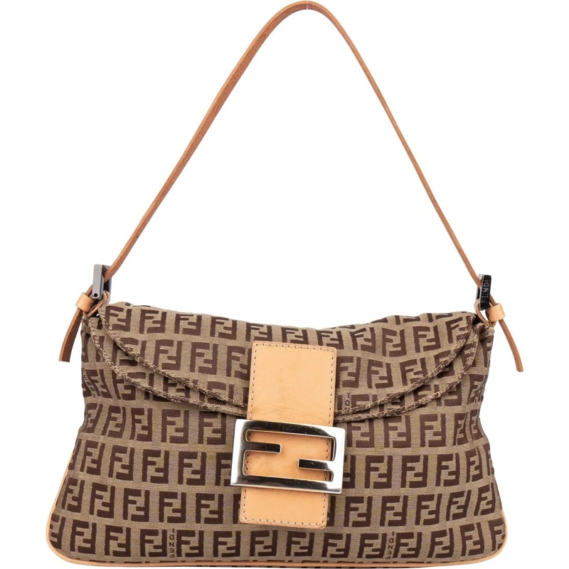 Fendi Schultertasche Fendi FF Monogram Baguette Handbag mehrfarbig