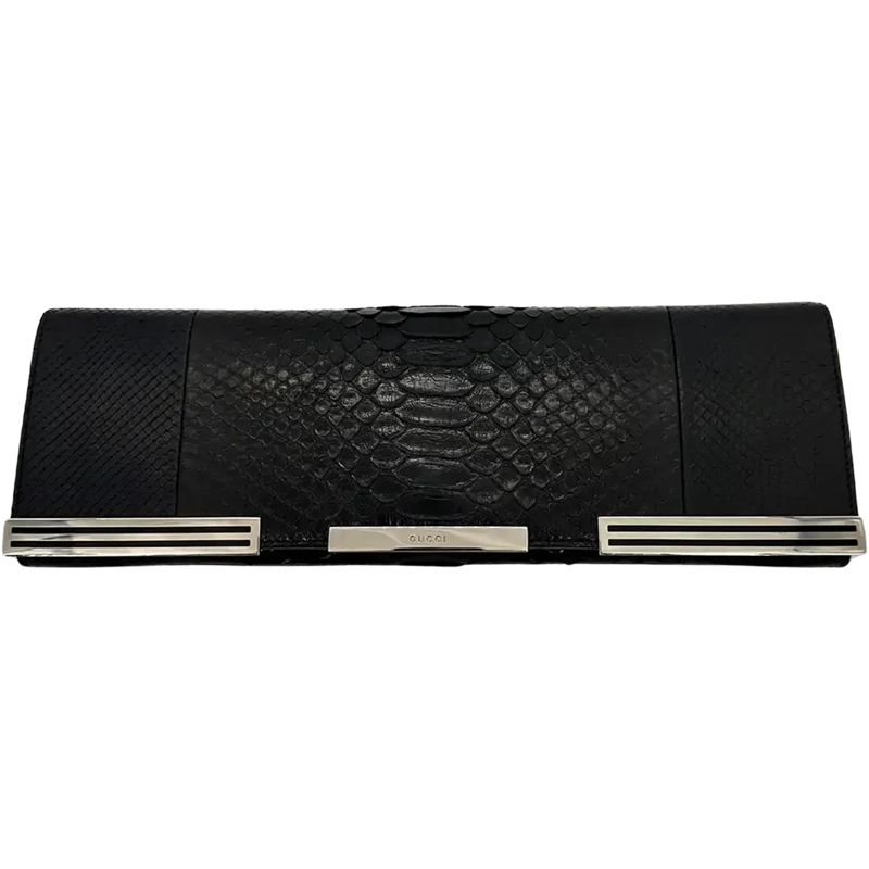 Gucci Clutch Gucci Clutch black snakeskin / very good mehrfarbig