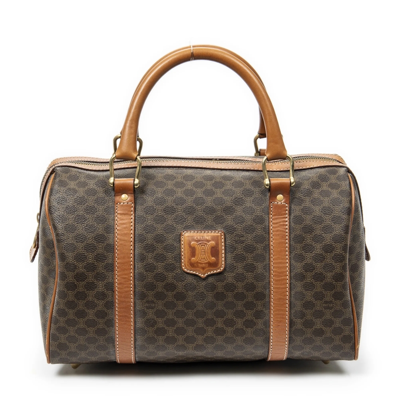 Celine Crossbody Bag Vintage Small Boston braun